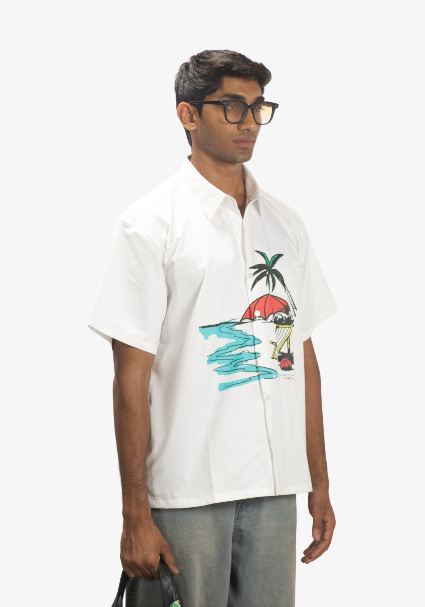 Slow Life Shirt in White