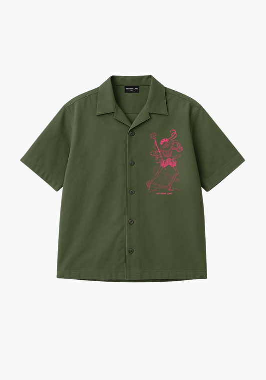 Jester Shirt in Forest Green