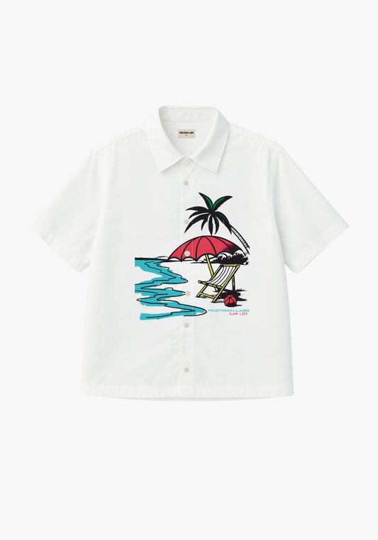 Slow Life Shirt in White
