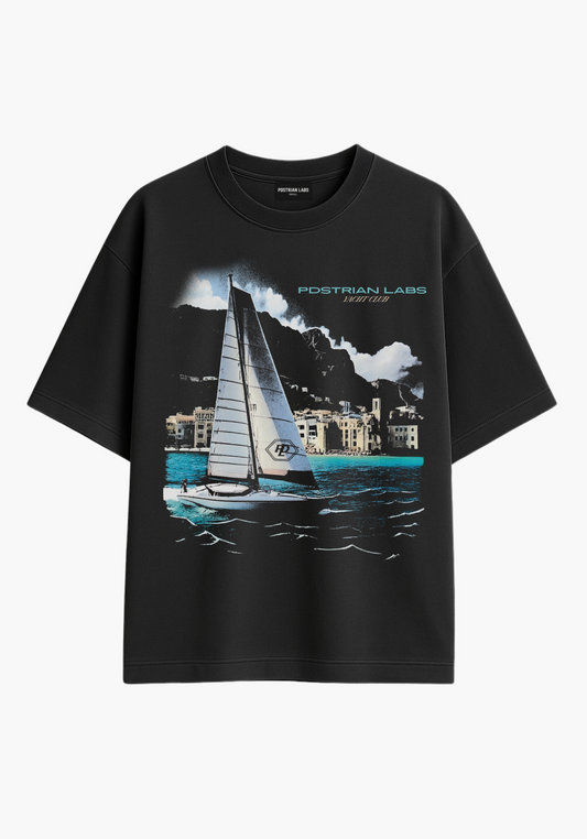 Yacht Club Tshirt in Black