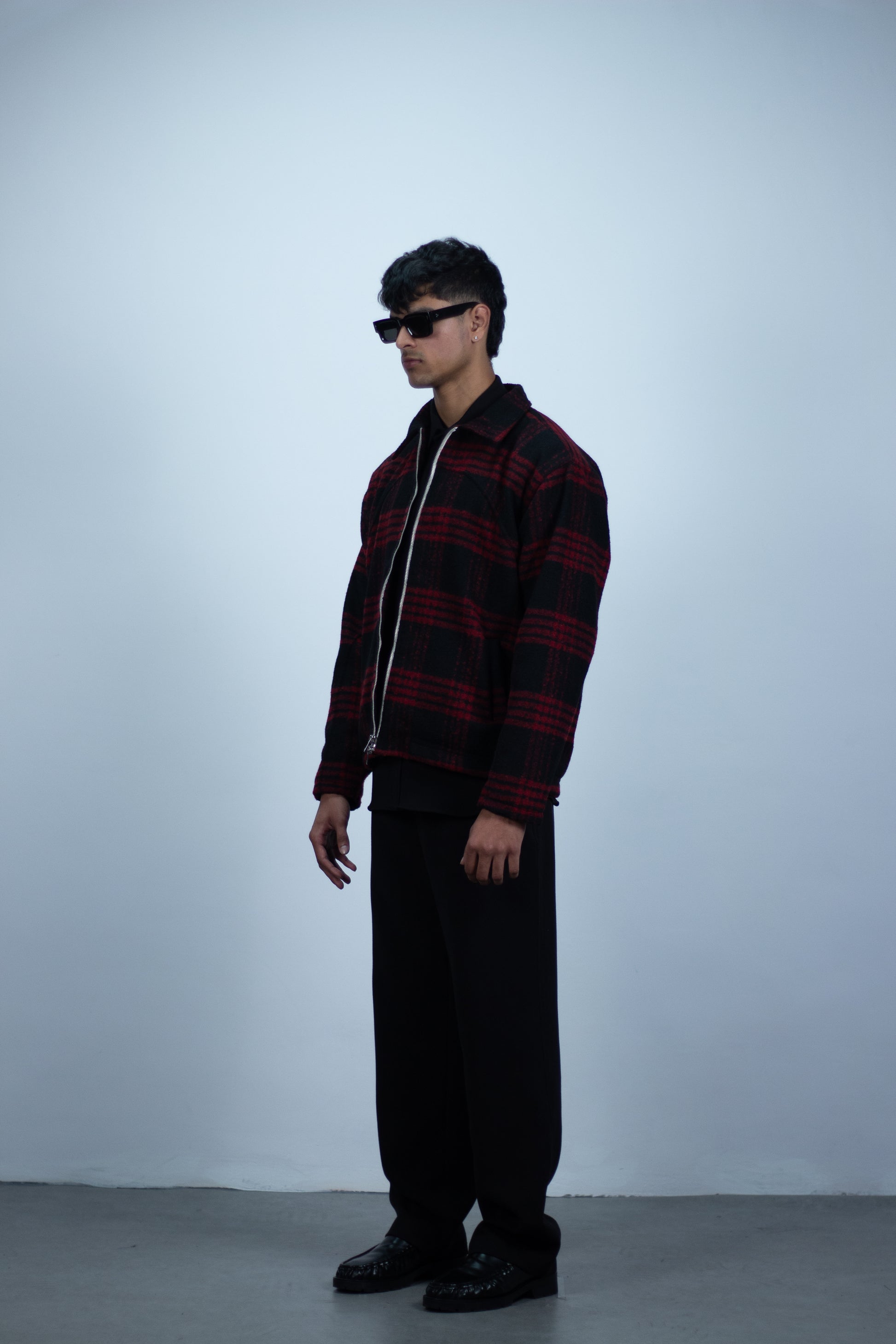Wool Overshirt in Red