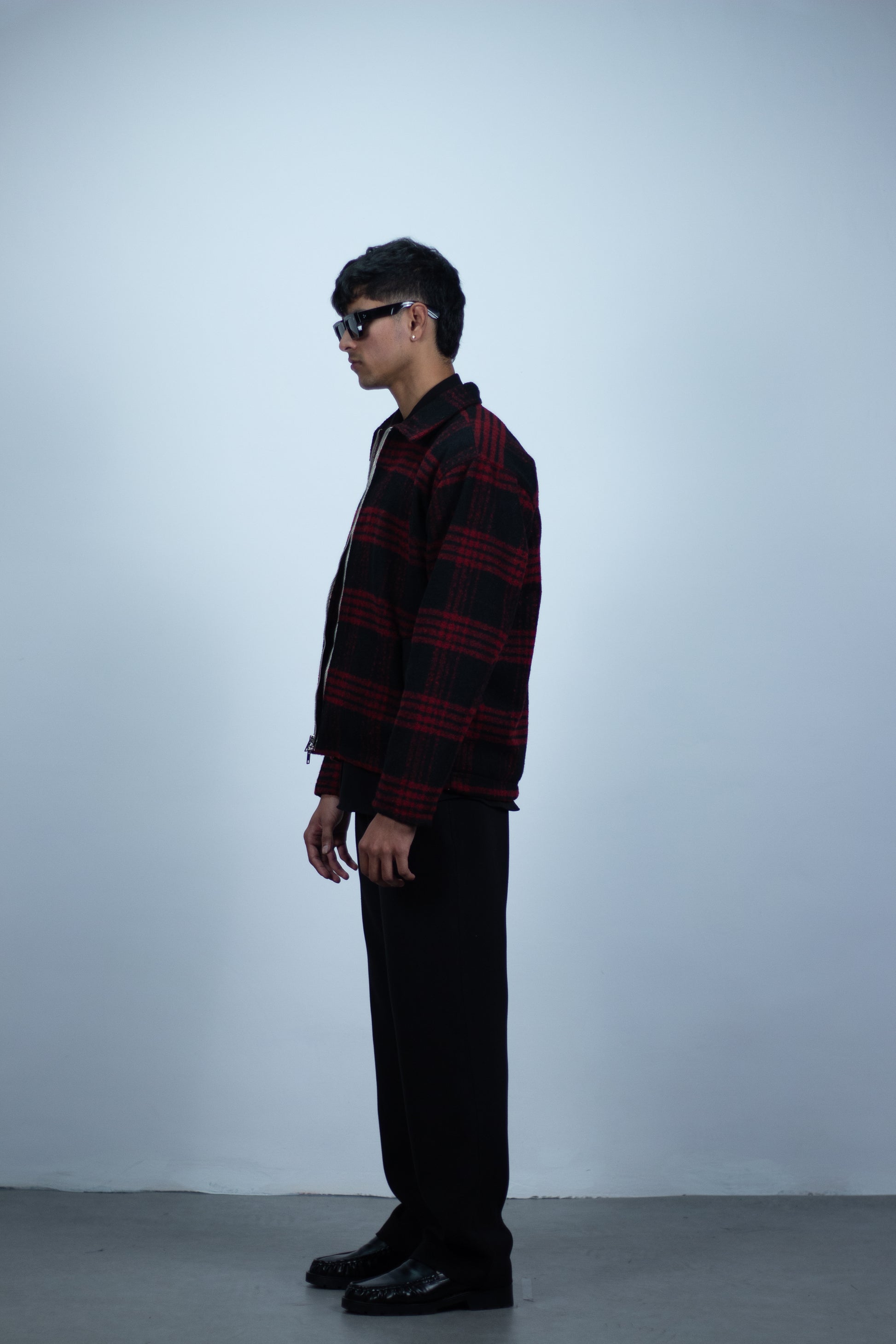 Wool Overshirt in Red